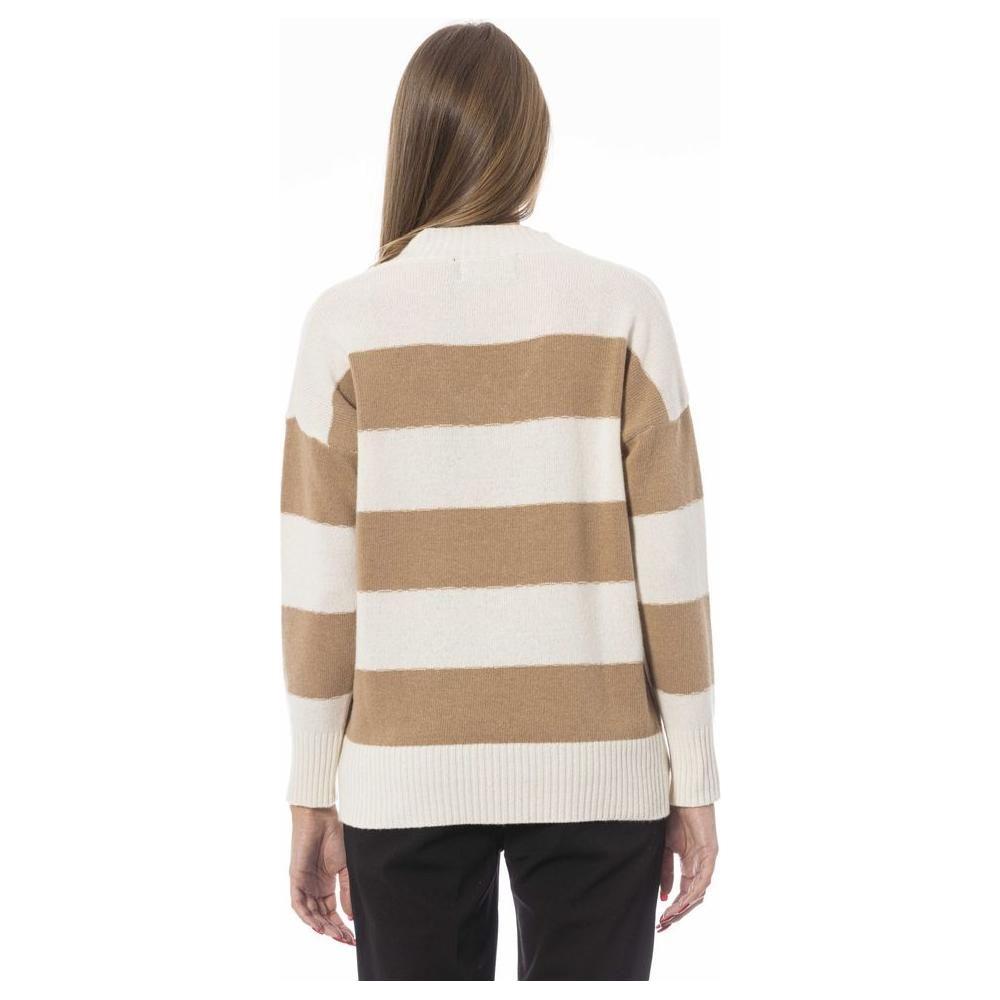 Baldinini Trend Beige Wool Women Sweater Baldinini Trend