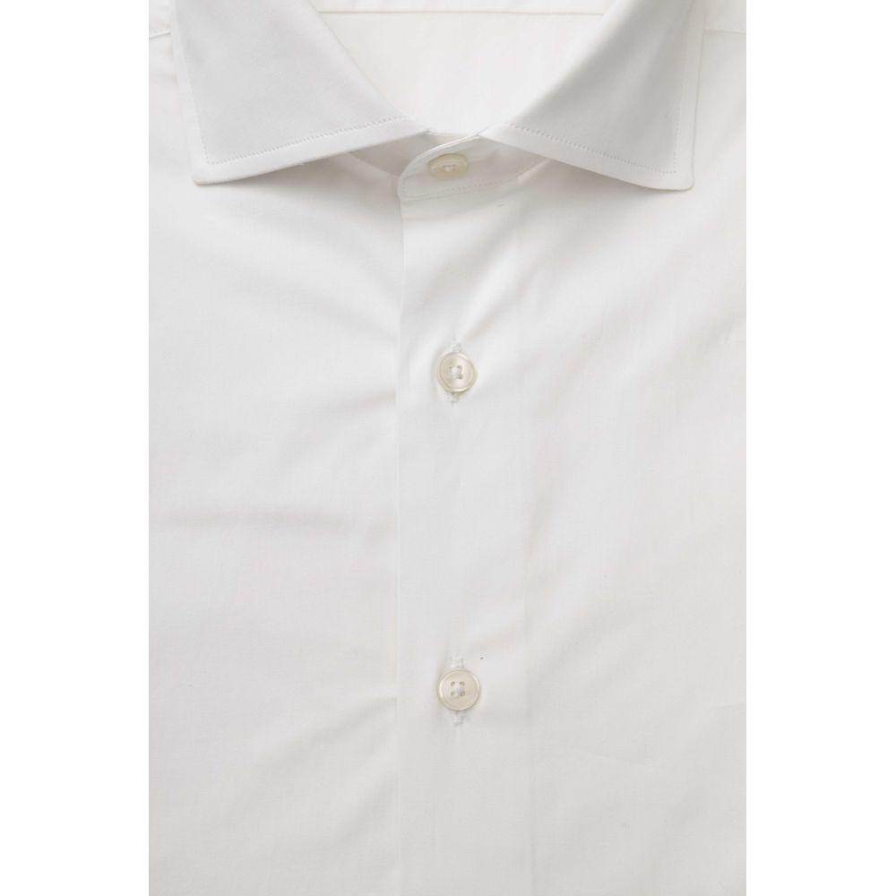 Bagutta White Cotton Mens Shirt Bagutta