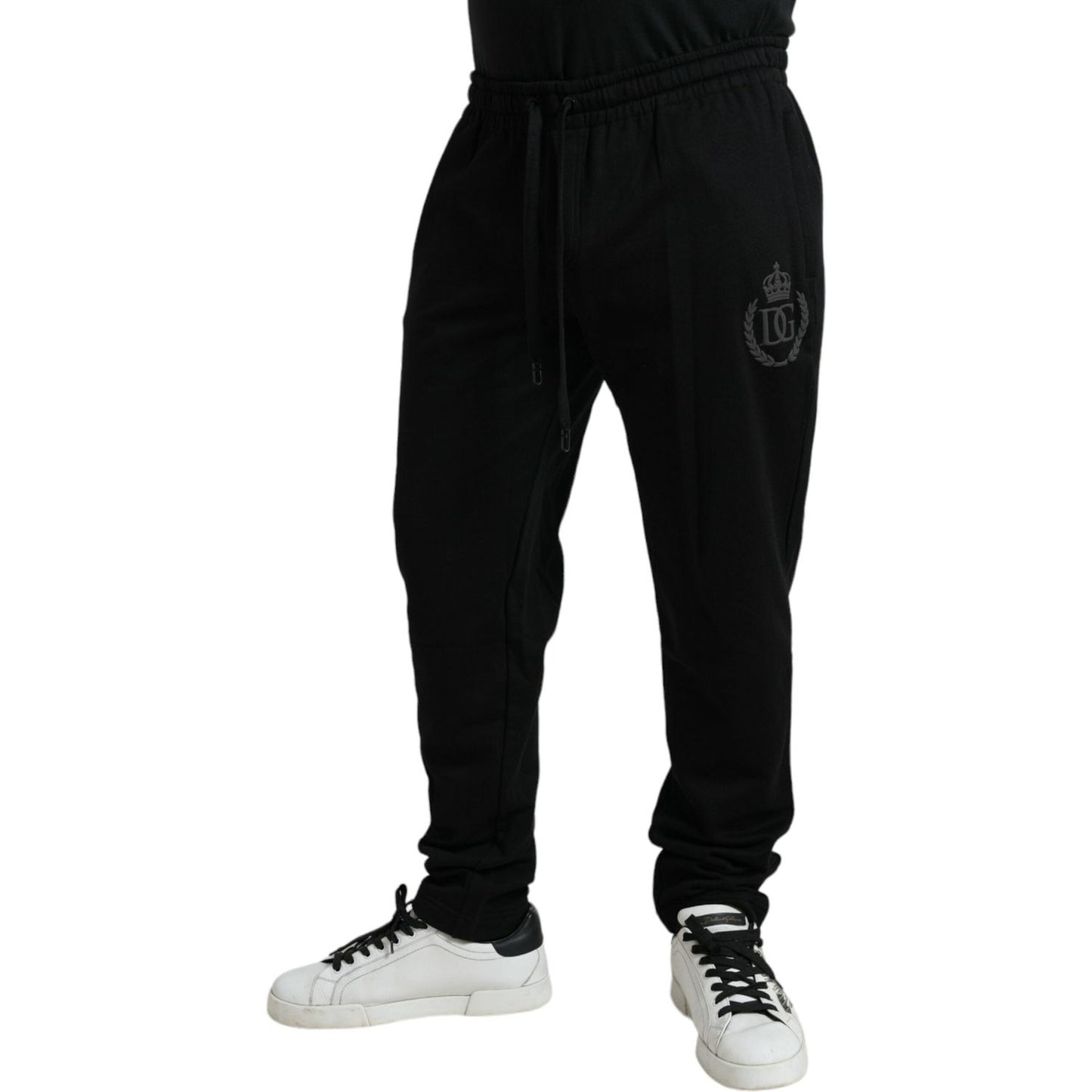 Dolce & Gabbana Elegant Black Cotton Jogger Pants Dolce & Gabbana