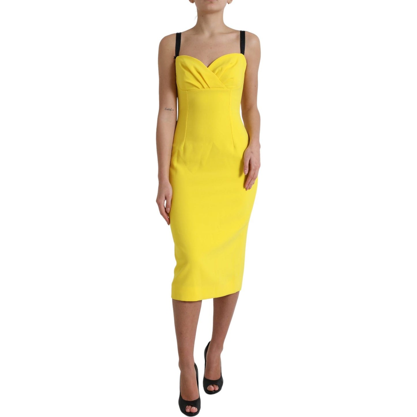 Dolce & Gabbana Sunshine Chic Sleeveless Midi Dress Dolce & Gabbana