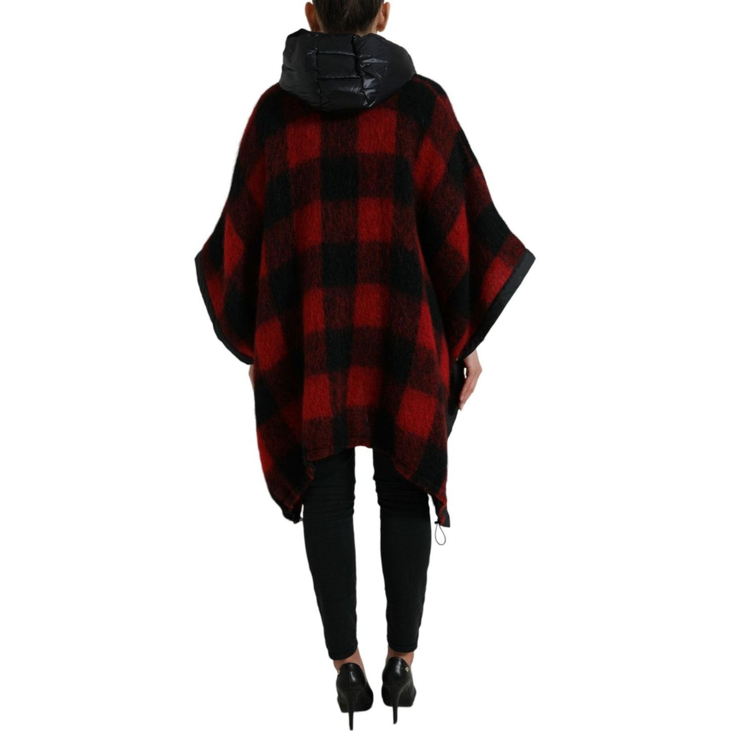 Dolce & Gabbana Elegant Buffalo Check Poncho Jacket Dolce & Gabbana