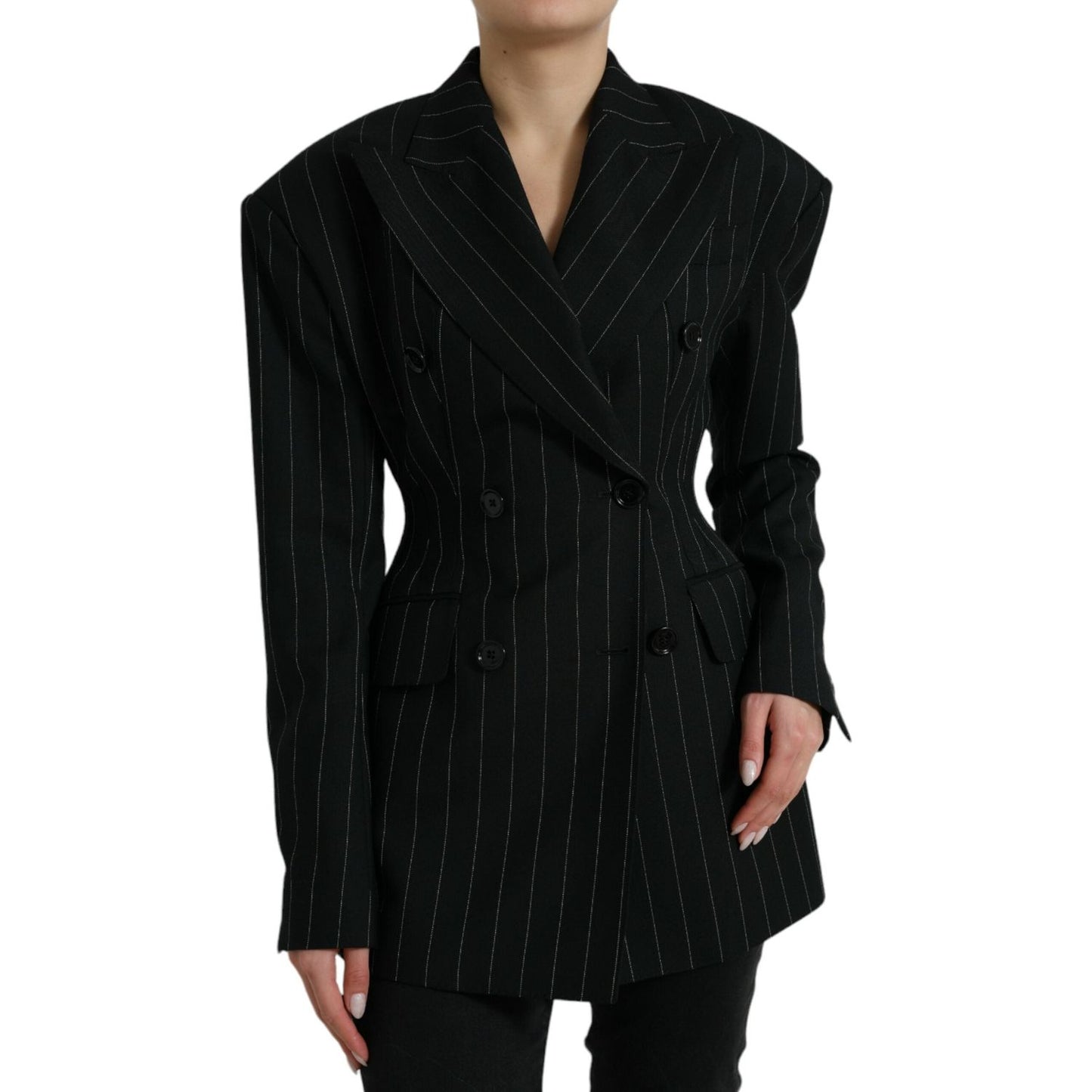 Dolce & Gabbana Elegant Striped Virgin Wool Blazer Dolce & Gabbana