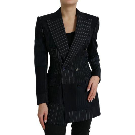 Dolce & Gabbana Elegant Striped Virgin Wool Blazer Dolce & Gabbana