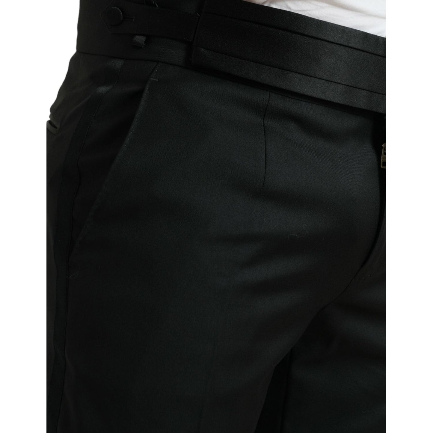 Dolce & Gabbana Elegant Slim Fit Wool Dress Pants Dolce & Gabbana