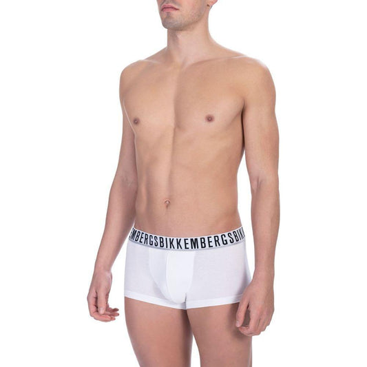 Bikkembergs White Cotton Men's Underwear Trunk Pack MAN UNDERWEAR Bikkembergs