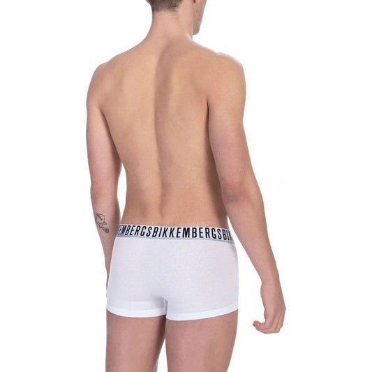 Bikkembergs White Cotton Men's Underwear Trunk Pack MAN UNDERWEAR Bikkembergs