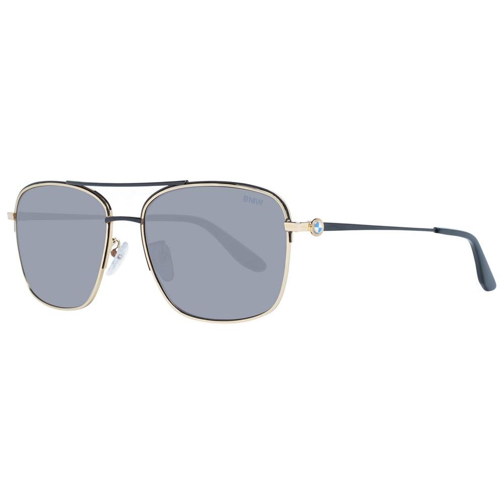 BMW Gold Men Sunglasses BMW Dark Gray