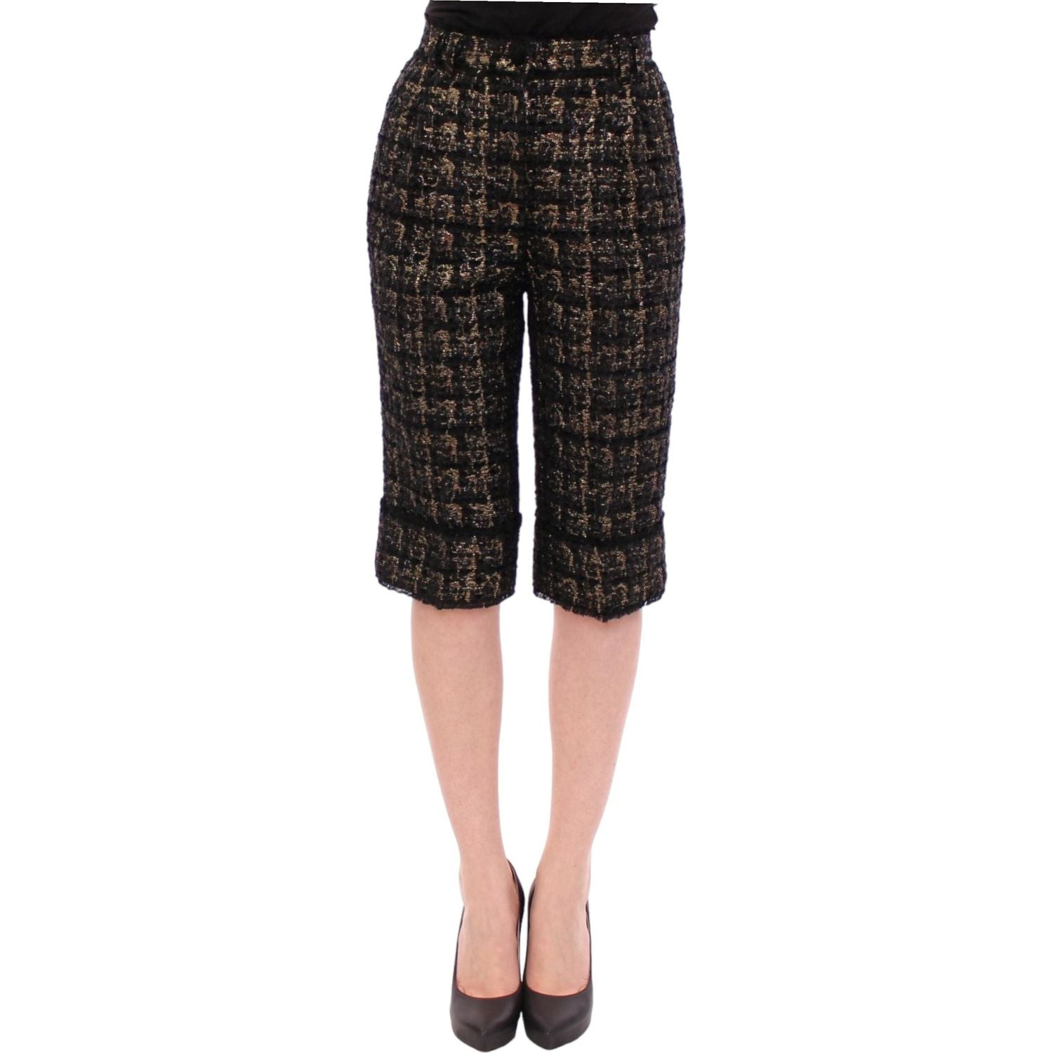 Dolce & Gabbana Black fabric shorts pants