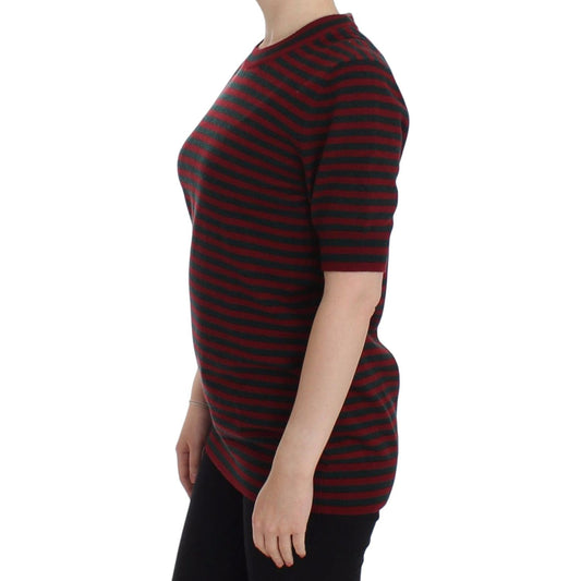 Dolce & Gabbana Elegant Striped Cashmere Crewneck Sweater Dolce & Gabbana