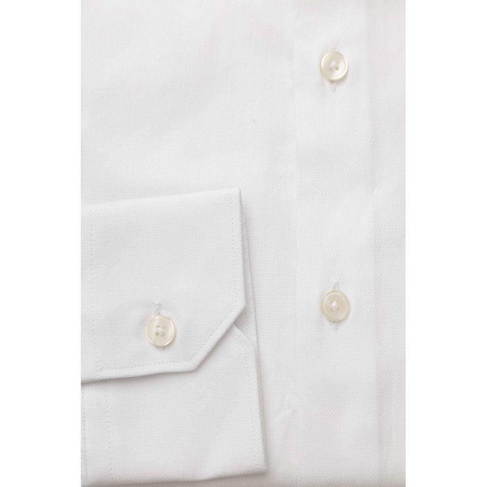 Bagutta White Cotton Men Shirt Bagutta