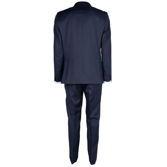 Made in Italy Blue Wool Men Suit Made in Italy