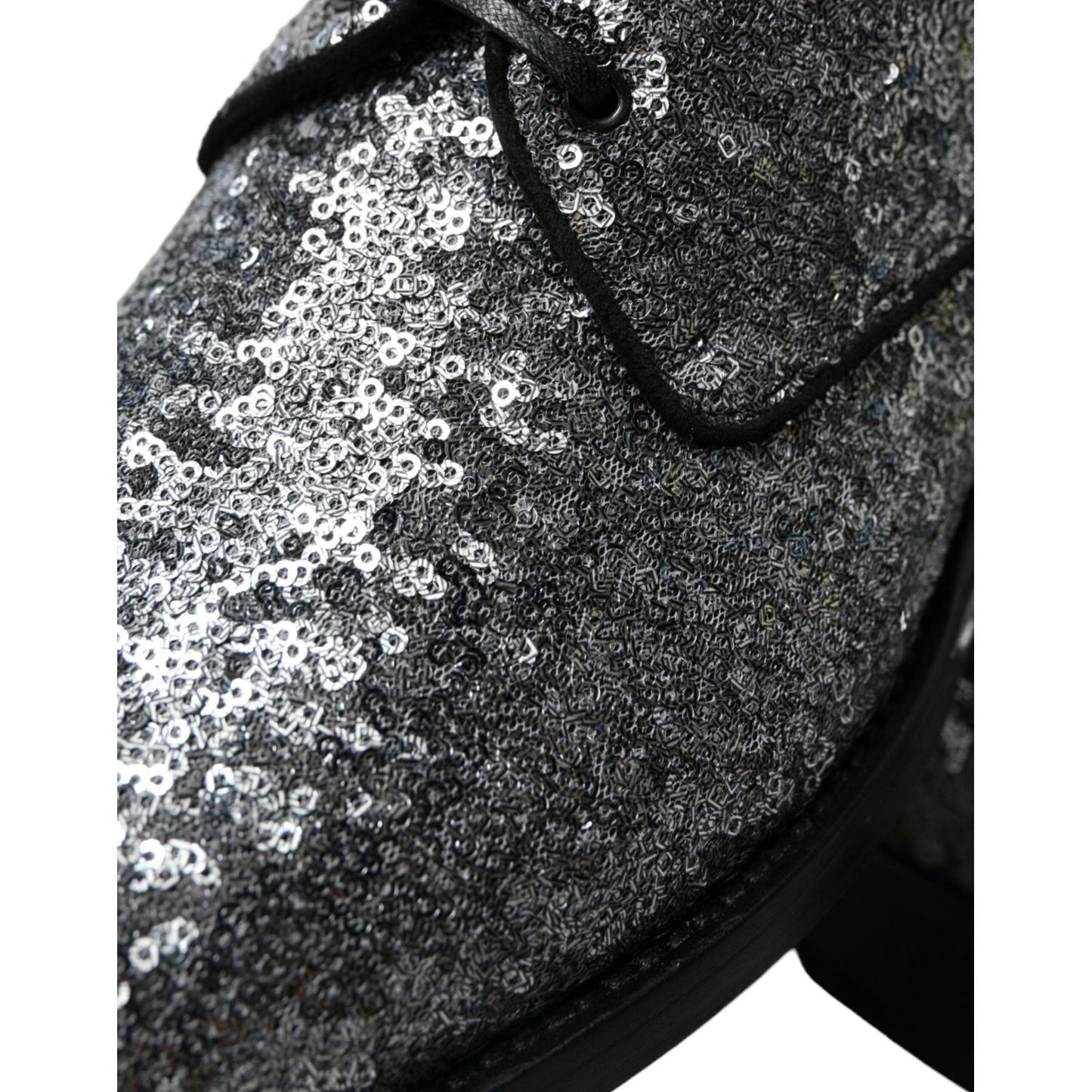 Dolce & Gabbana Exquisite Sequined Derby Dress Shoes Dolce & Gabbana