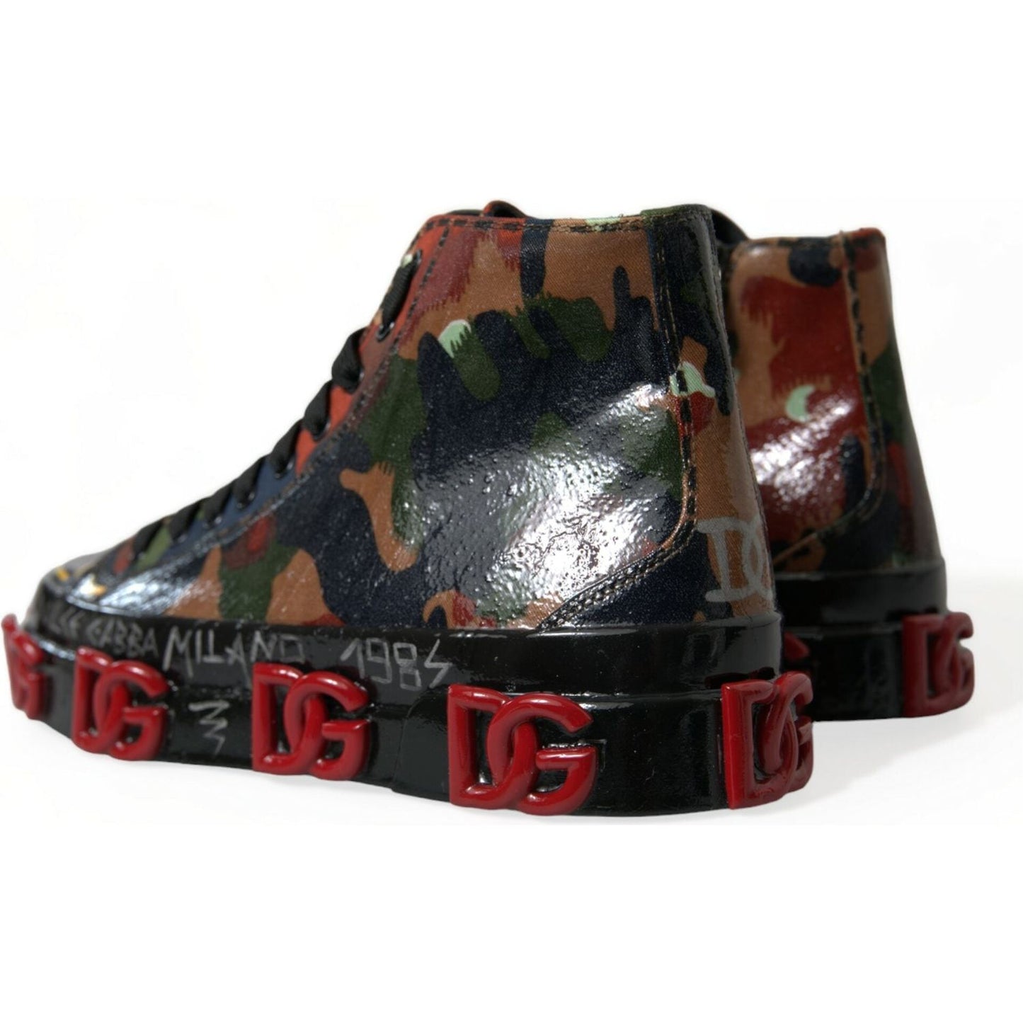 Dolce & Gabbana Chic Multicolor High-Top Sneakers Dolce & Gabbana