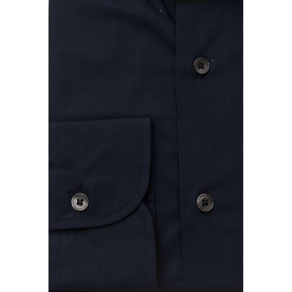 Bagutta Blue Cotton Men's Shirt Bagutta