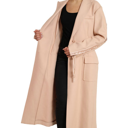 Dolce & Gabbana Beige Cotton Single Breasted Long Coat Jacket 1728,67345645728,Beige,Clothing,Dolce & Gabbana,IT40|S,Jackets & Coats - Clothing,Jackets & Coats - Women - Clothing,Material: 70% Cotton 19% Acetate 9% Nylon 2% Elastane,New with tags,Trench C