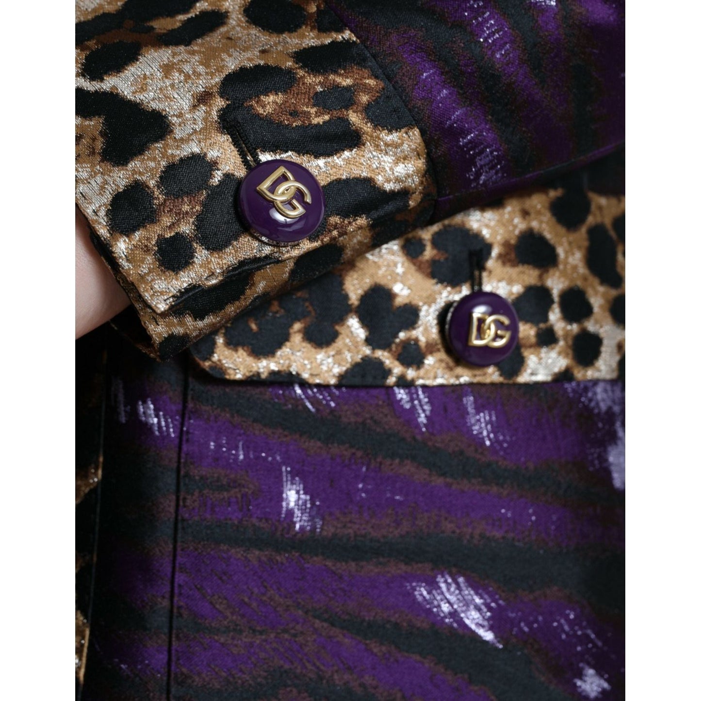 Dolce & Gabbana Exquisite Jacquard Trench With Tiger Motif Dolce & Gabbana