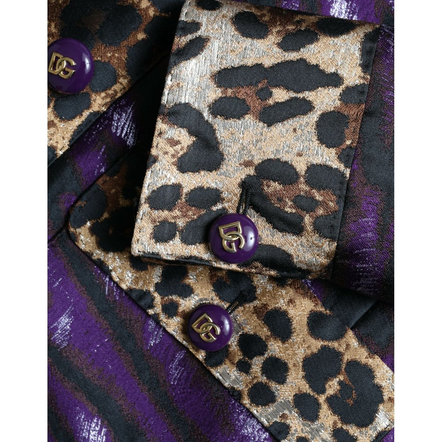 Dolce & Gabbana Exquisite Jacquard Trench With Tiger Motif Dolce & Gabbana