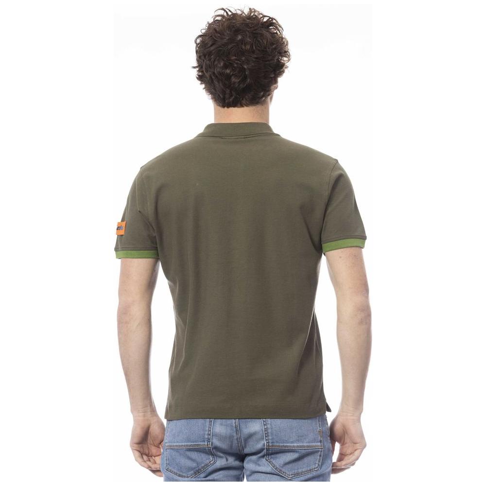 Invicta Green Cotton Men Polo Shirt Invicta