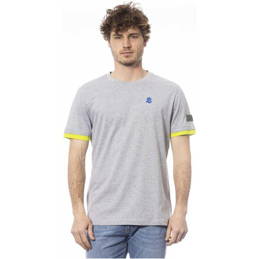 Invicta Gray Cotton Men T-Shirt Invicta