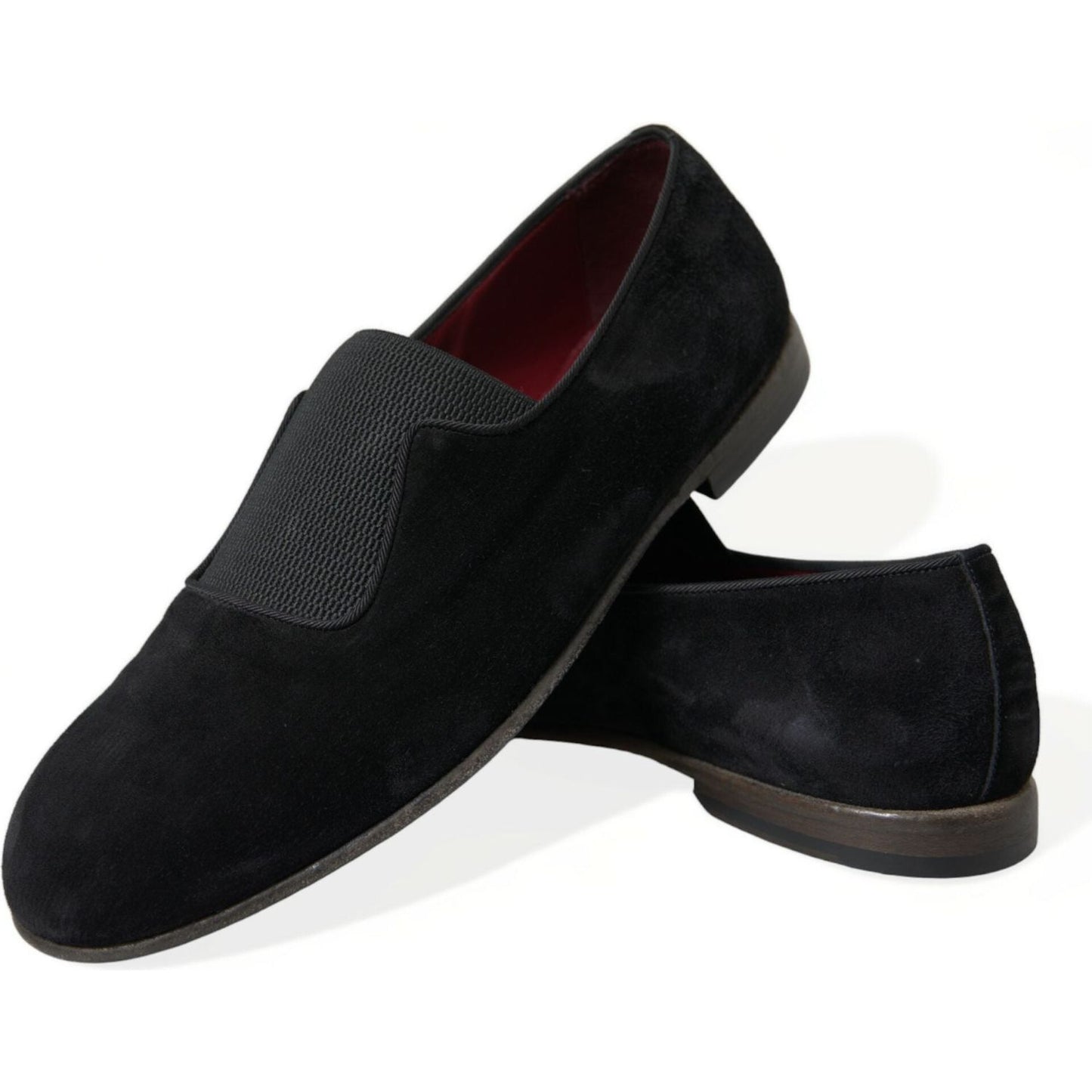 Dolce & Gabbana Elegant Black Velor Loafers for the Discerning Gentleman Dolce & Gabbana