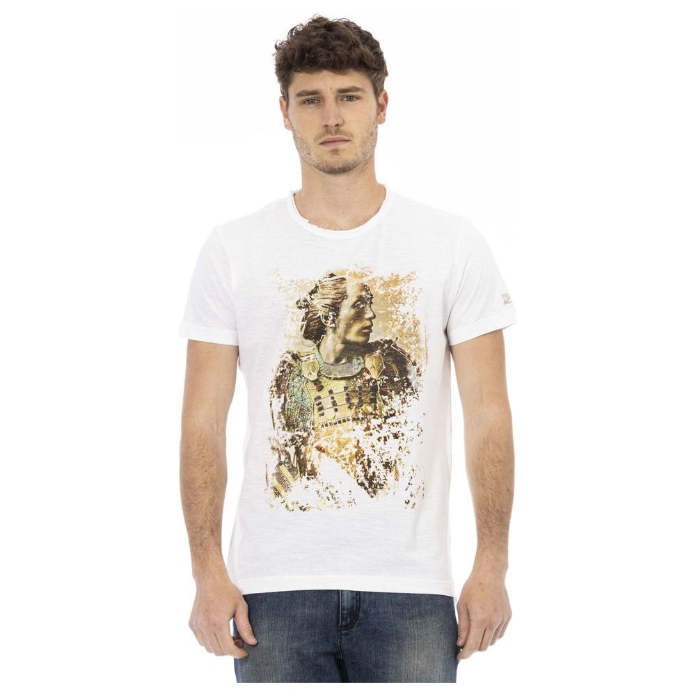 Trussardi Action White Cotton Men T-Shirt Trussardi Action