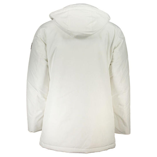 Hugo Boss White Polyamide Men Jacket Hugo Boss