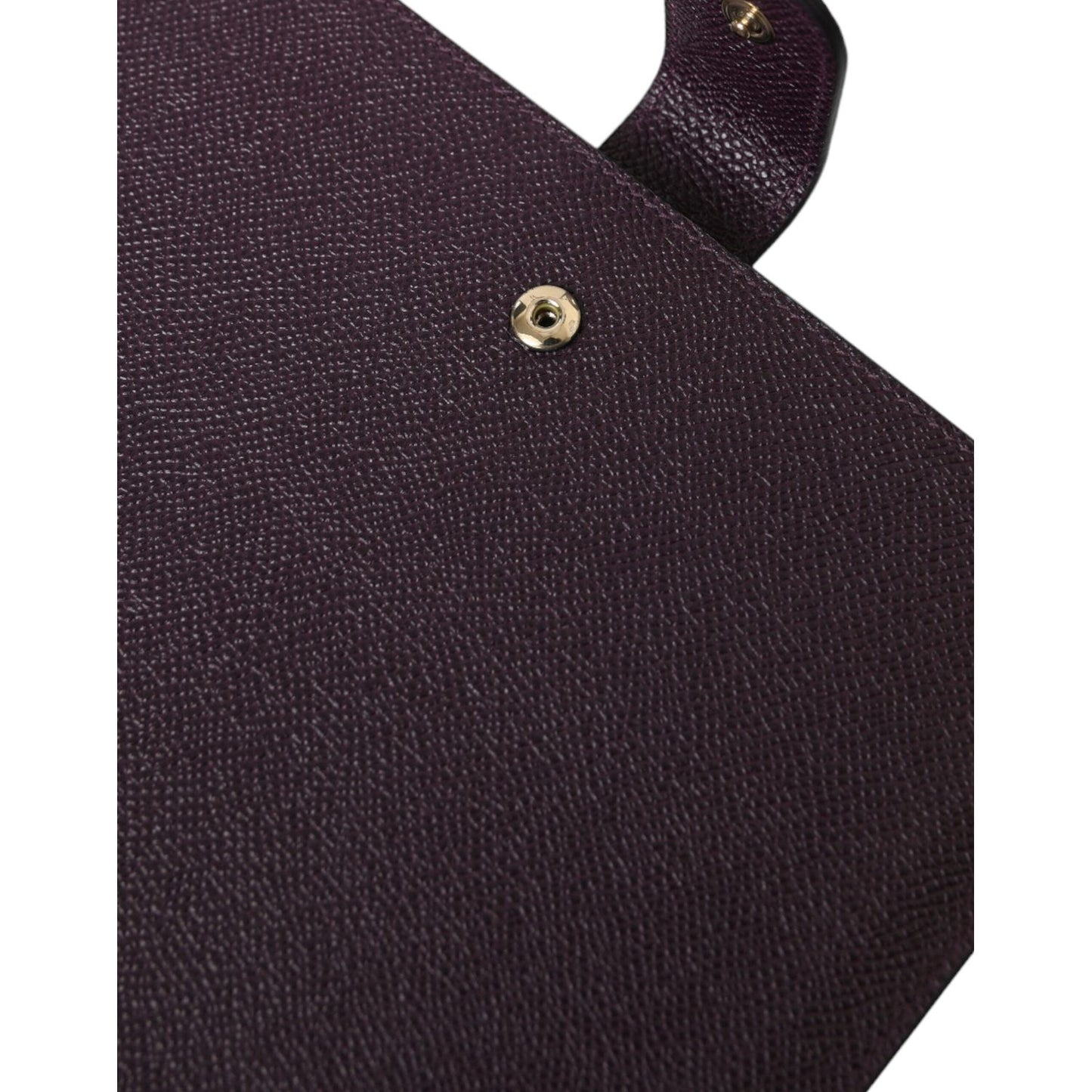 Dolce & Gabbana Elegant Leather Tablet Pouch in Rich Brown Dolce & Gabbana