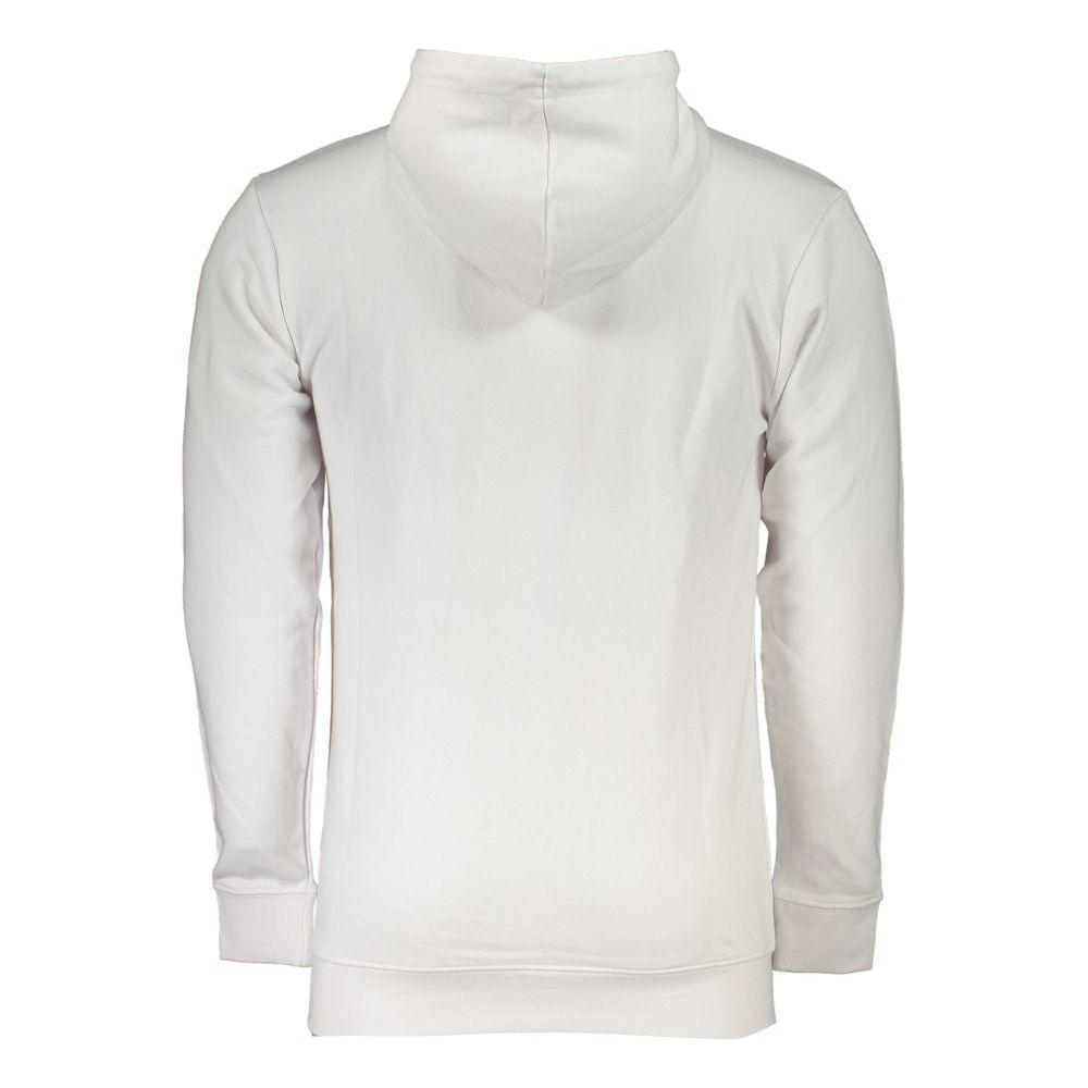 Cavalli Class White Cotton Men Sweater Cavalli Class