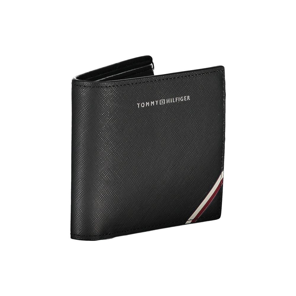 Tommy Hilfiger Black Leather Men Wallet Tommy Hilfiger