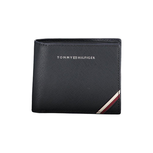 Tommy Hilfiger Blue Leather Men Wallet Tommy Hilfiger