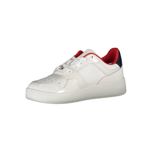 Tommy Hilfiger White Leather Women Sneaker Tommy Hilfiger