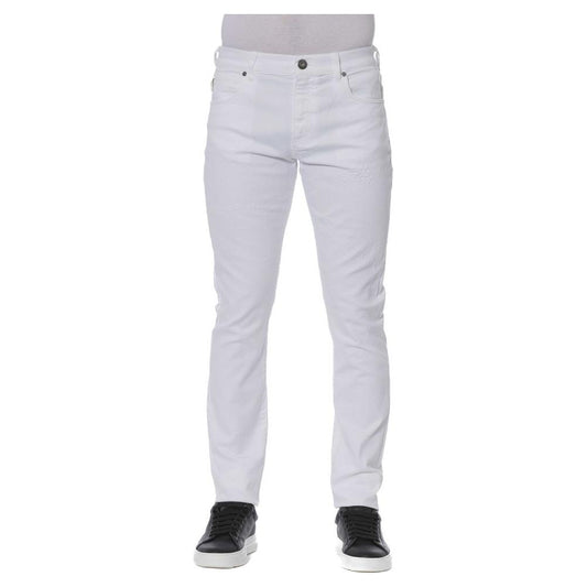 Trussardi Jeans White Cotton Men's Jeans Trussardi Jeans