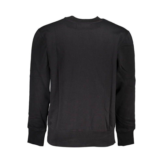 Calvin Klein Sleek Black Crew Neck Fleece Sweatshirt Calvin Klein