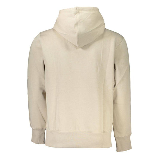 Calvin Klein Beige Fleece-Lined Hoodie - Timeless Comfort Calvin Klein