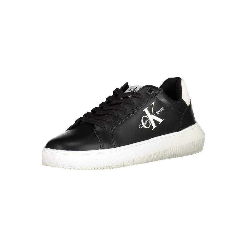 Calvin Klein Sleek Black Lace-Up Sports Sneakers Calvin Klein