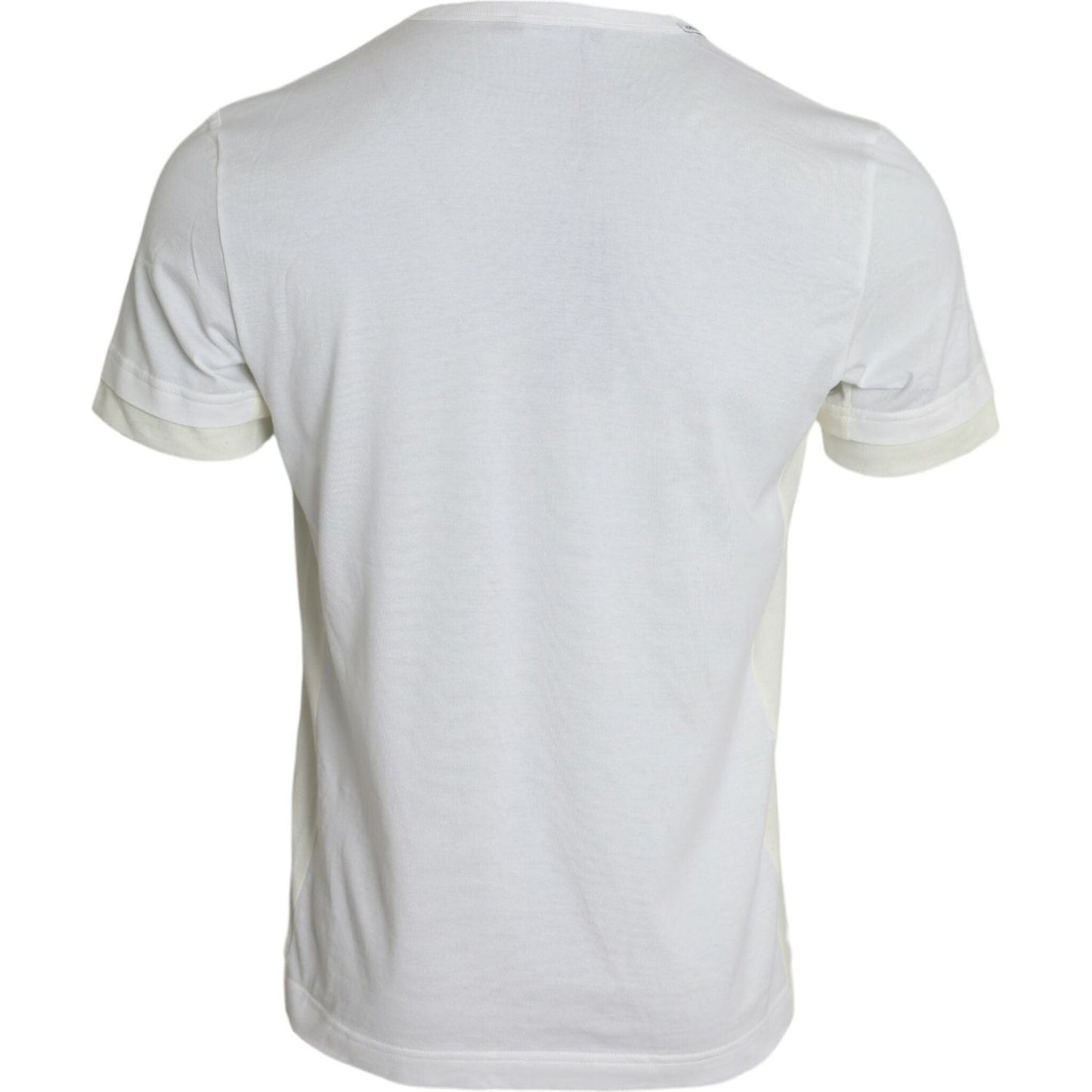 Dolce & Gabbana Elegant White Crew Neck Cotton Tee Dolce & Gabbana