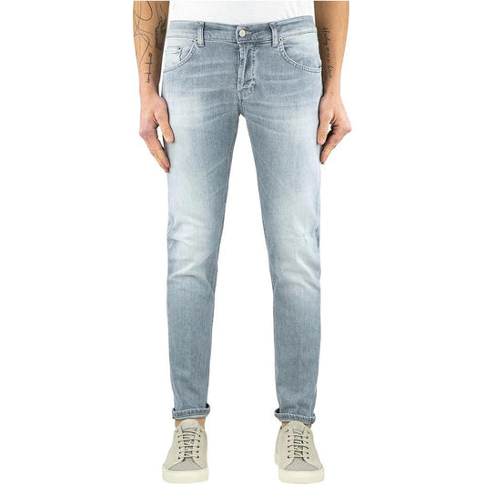 Sleek Gray Slim Fit Designer Jeans