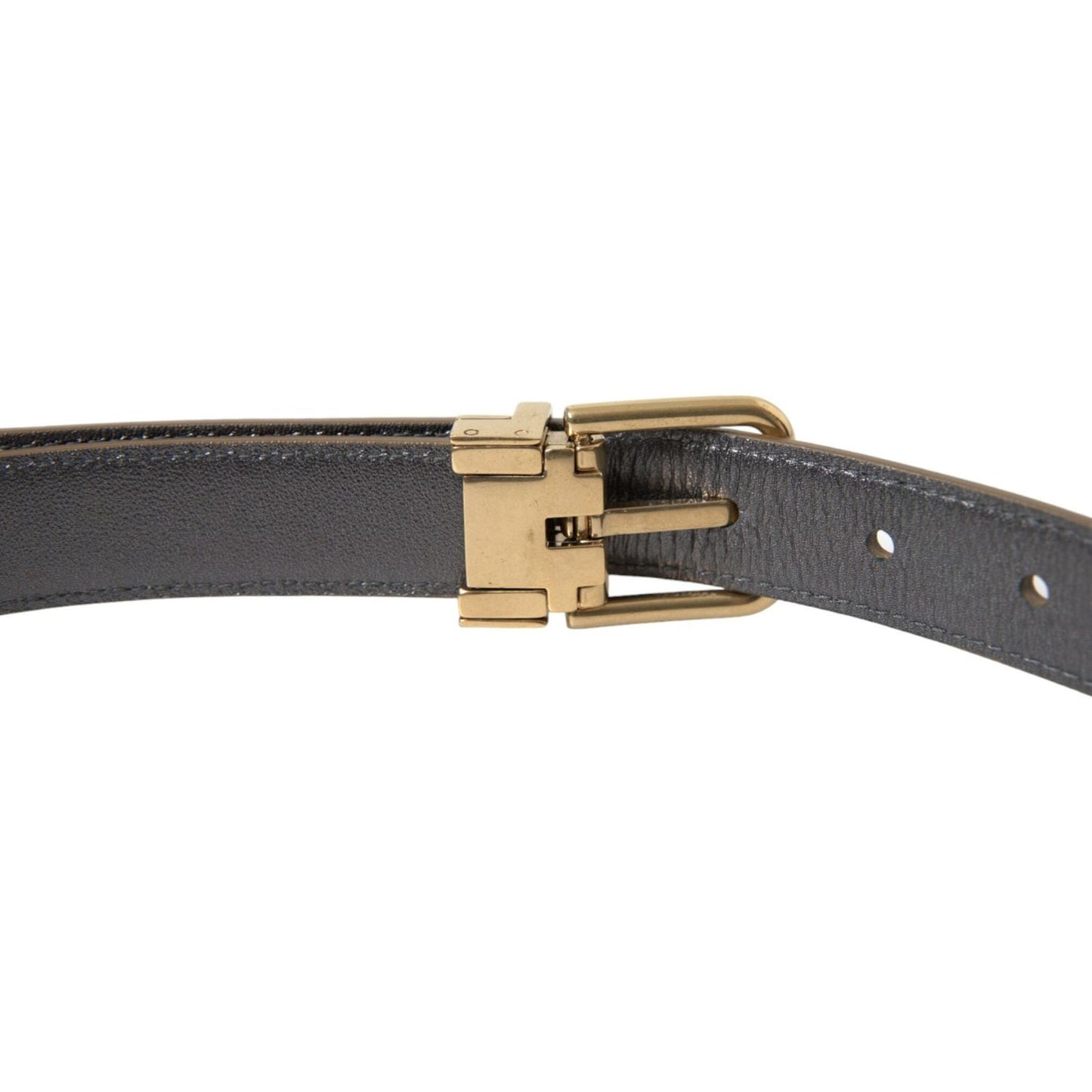 Dolce & Gabbana Metallic Gold Leather Belt - Timeless Elegance Dolce & Gabbana