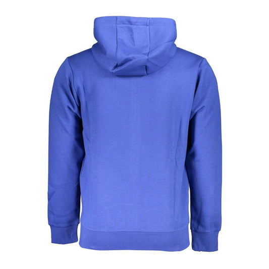 U.S. Grand Polo Elegant Hooded Zip Sweatshirt in Blue U.S. Grand Polo