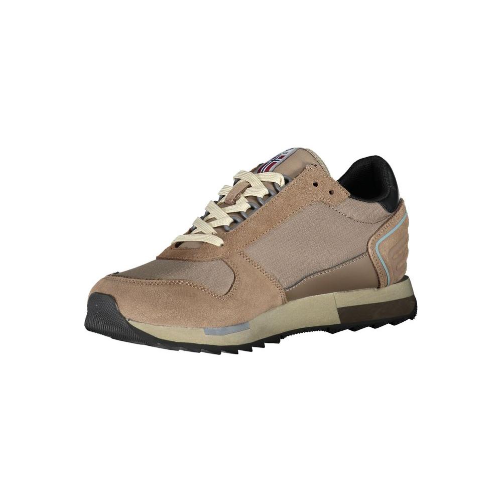 Napapijri Brown Contrast Lace-up Sneaker Napapijri