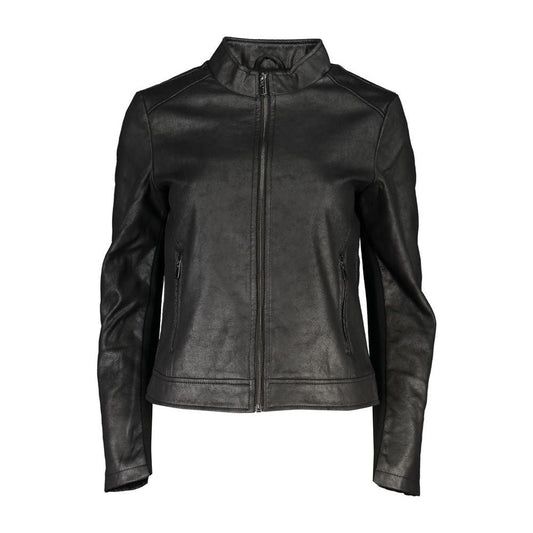 Chic Black Zip-Up Sports Jacket