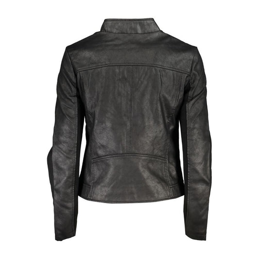 Chic Black Zip-Up Sports Jacket