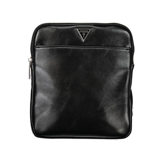 Sleek Black Shoulder Bag with Adjustable Strap