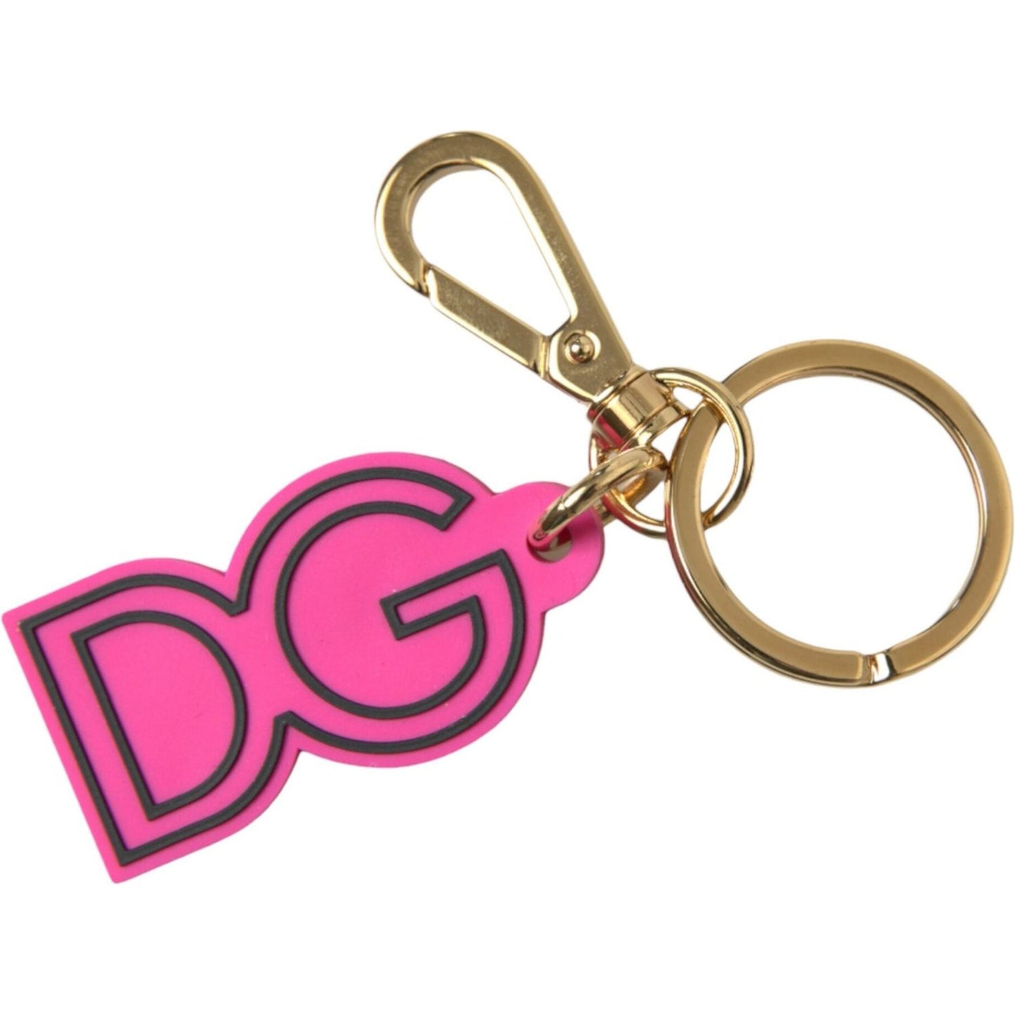 Dolce & Gabbana Chic Gold and Pink Keychain Elegance Dolce & Gabbana