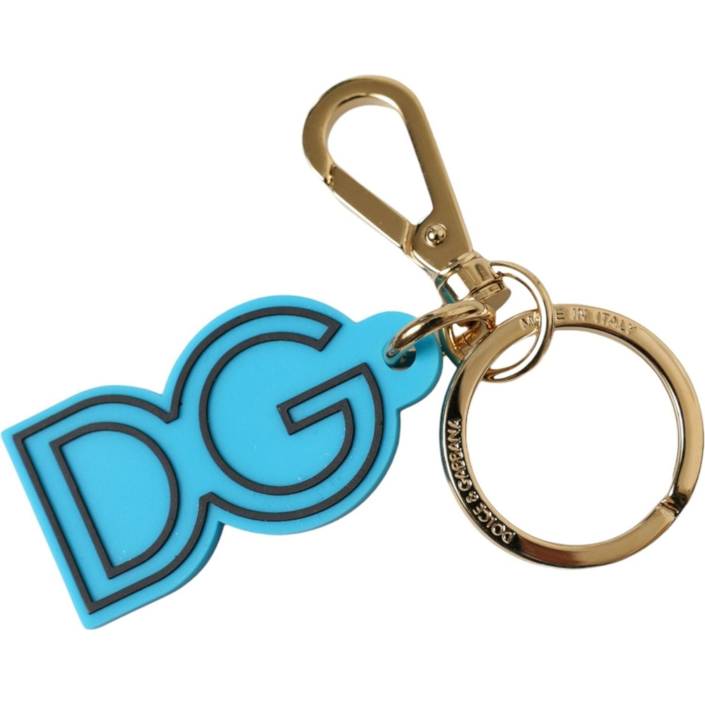 Dolce & Gabbana Elegant Blue Gold Keychain Accessory Dolce & Gabbana