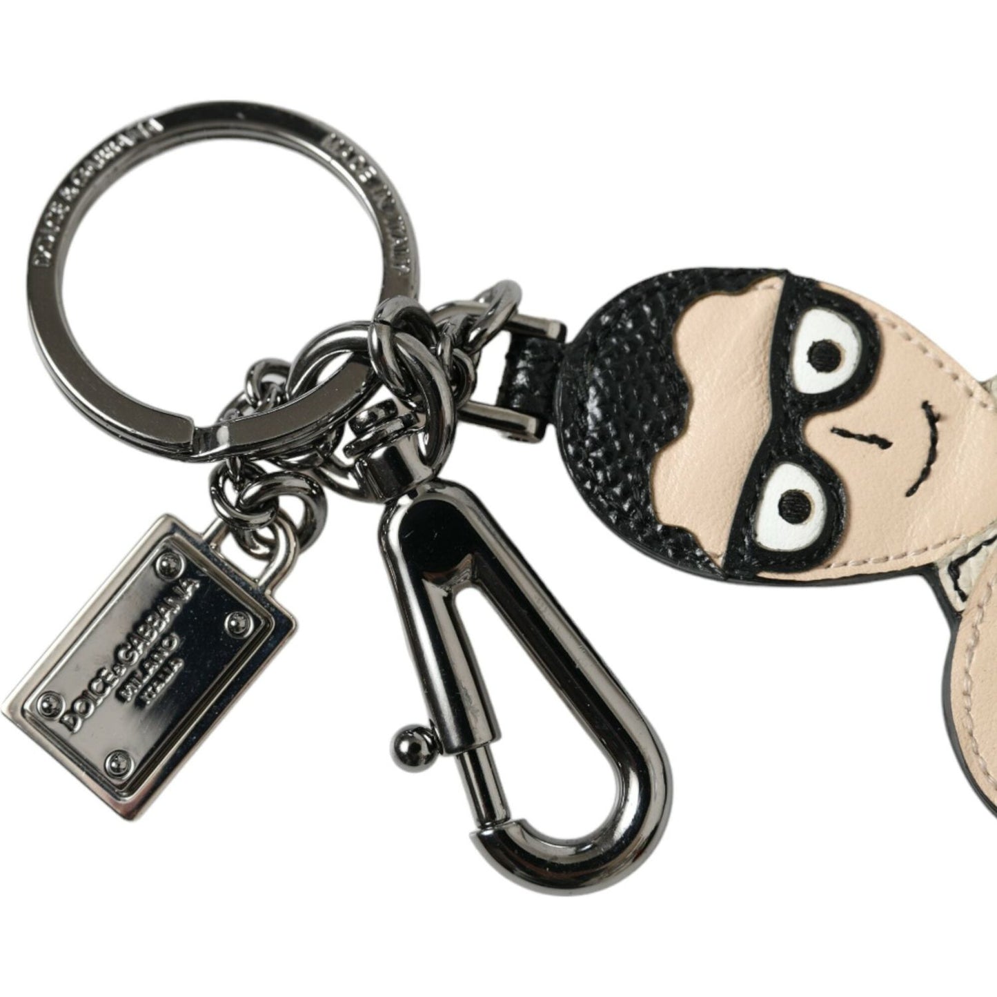 Dolce & Gabbana Elegant Multicolor Leather Keychain Dolce & Gabbana