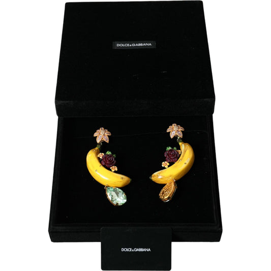 Dolce & Gabbana Chic Clip-on Banana Dangle Earrings Earrings Dolce & Gabbana