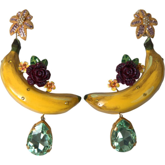 Dolce & Gabbana Chic Clip-on Banana Dangle Earrings Earrings Dolce & Gabbana