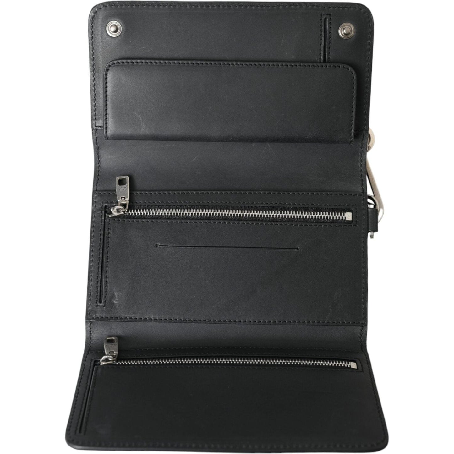 Dolce & Gabbana Elegant Black Leather Shoulder Bag Dolce & Gabbana