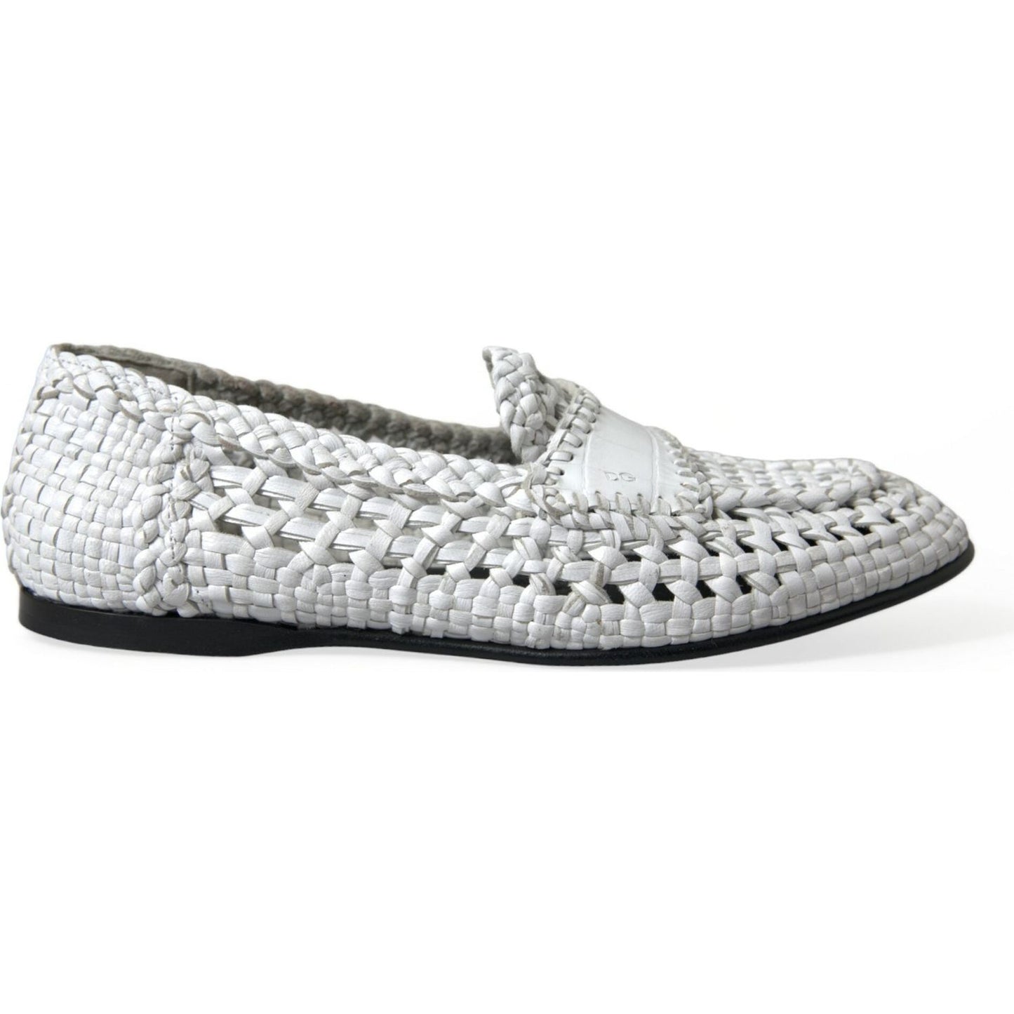 Dolce & Gabbana Elegant White Loafer Slip-Ons Dolce & Gabbana